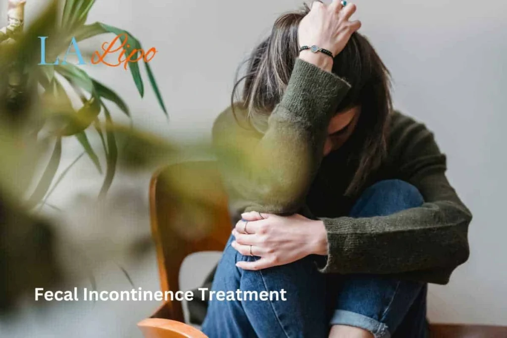 woman worried about fecal incontinence diet Wallingford