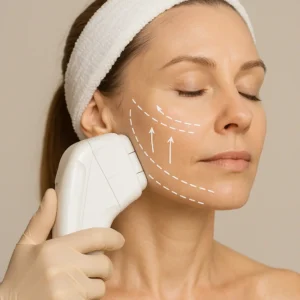 Woman having HI-FU to reduce wrinkles call LA LIPO Wallingford Now!