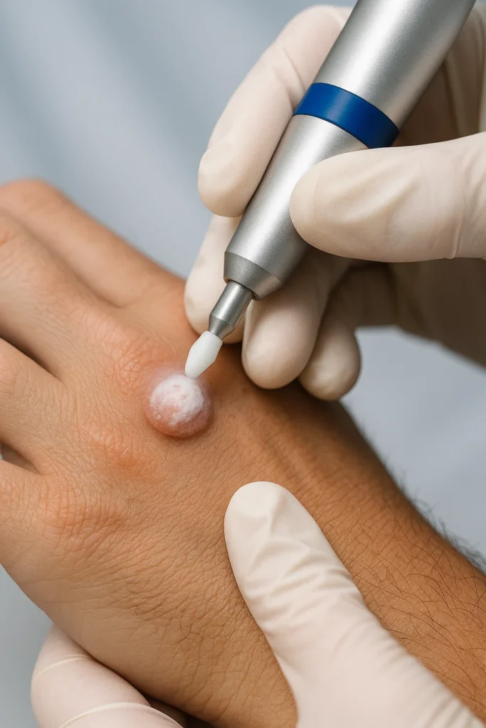 example of wart removal Wallingford using cryopen