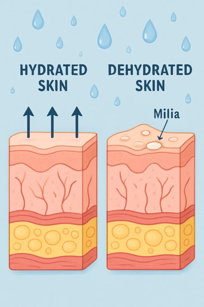 The importance of hydration and milia production Wallingford