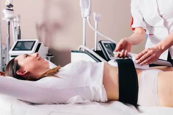 woman having body sculpting to help improve her body image and her mental health Wallingford